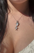 Cosmic Moon Man Charm Necklace!