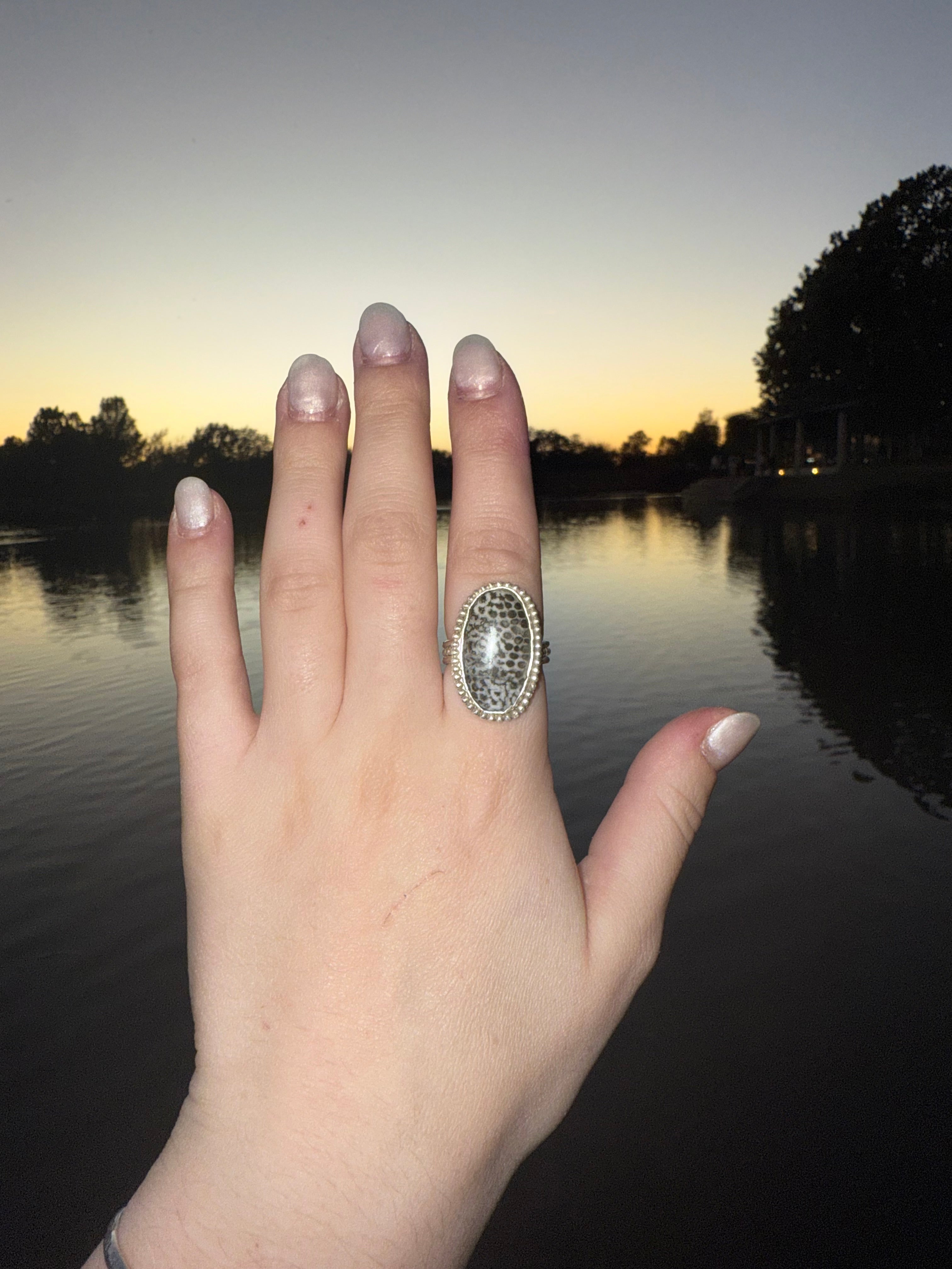 Coral Night Ring