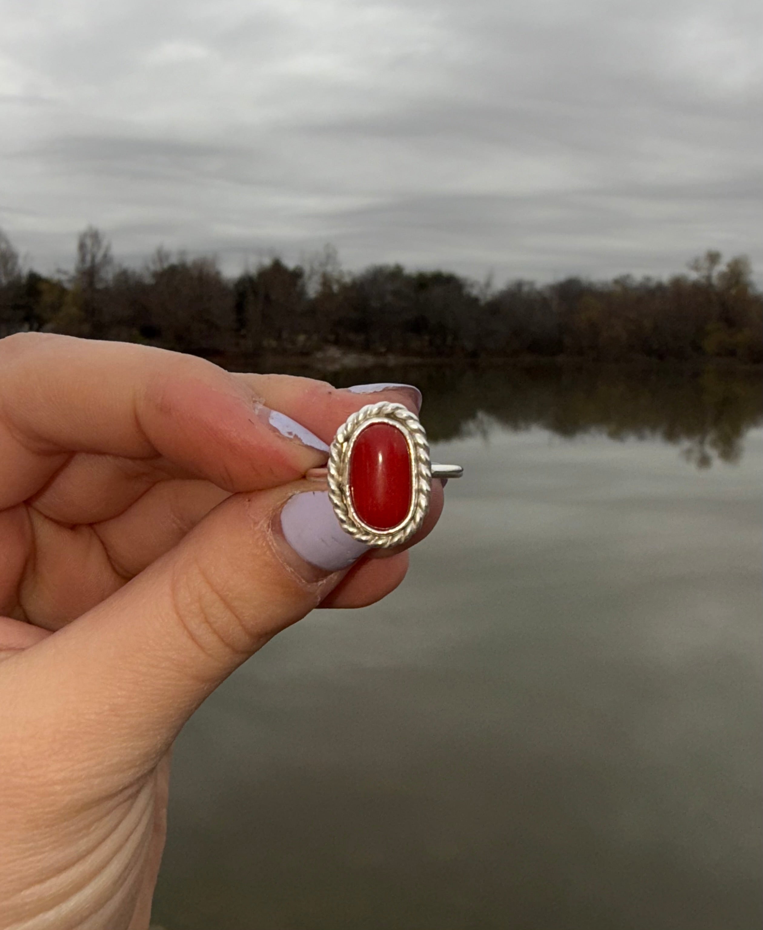Carnelian Flame Ring