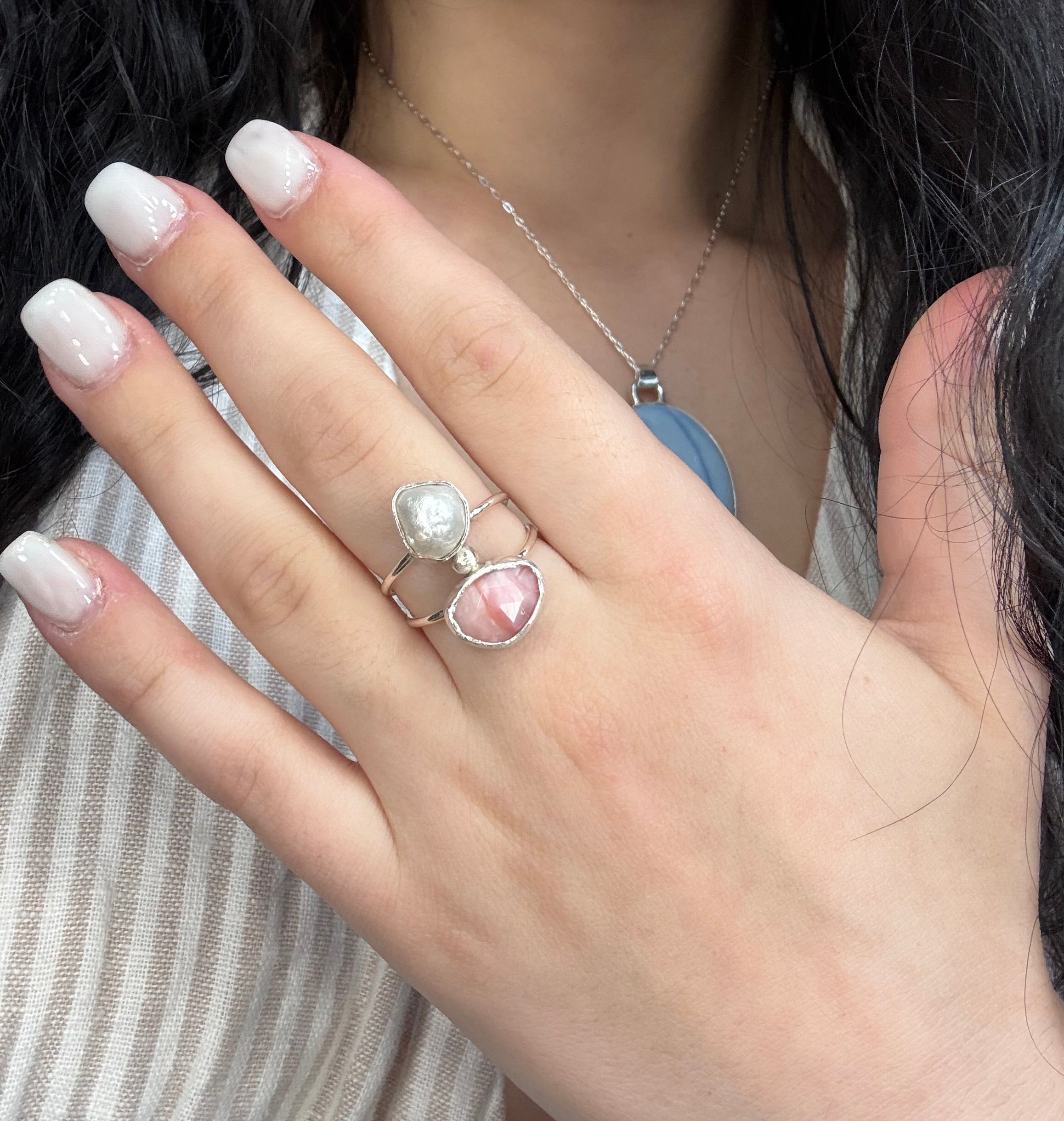 Petal and Pearl Ring