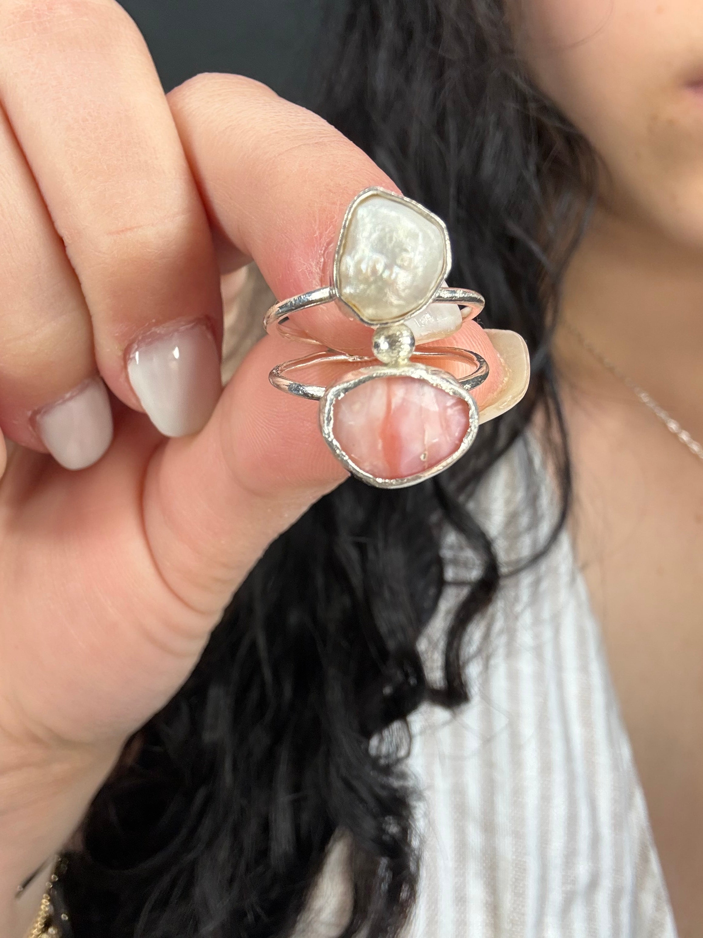 Petal and Pearl Ring