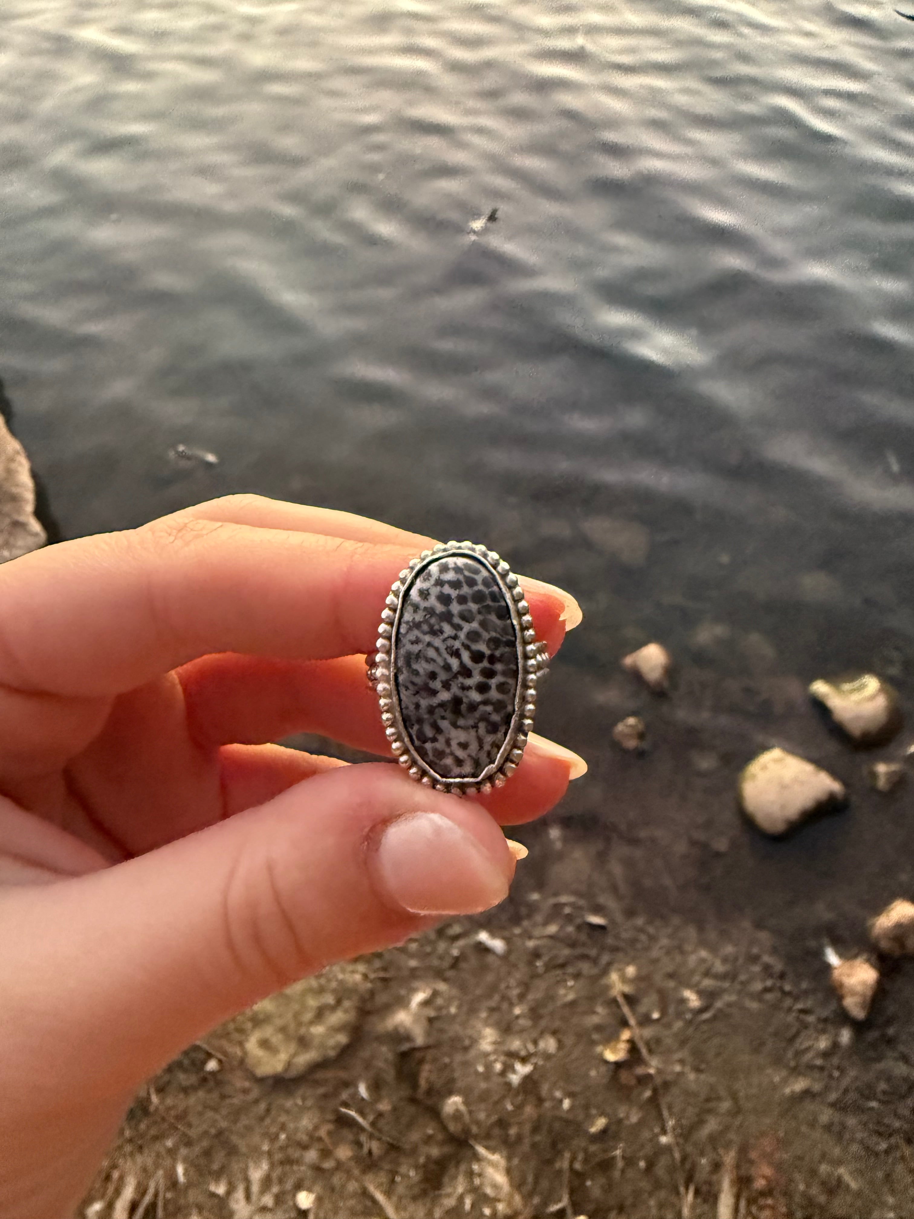 Coral Night Ring
