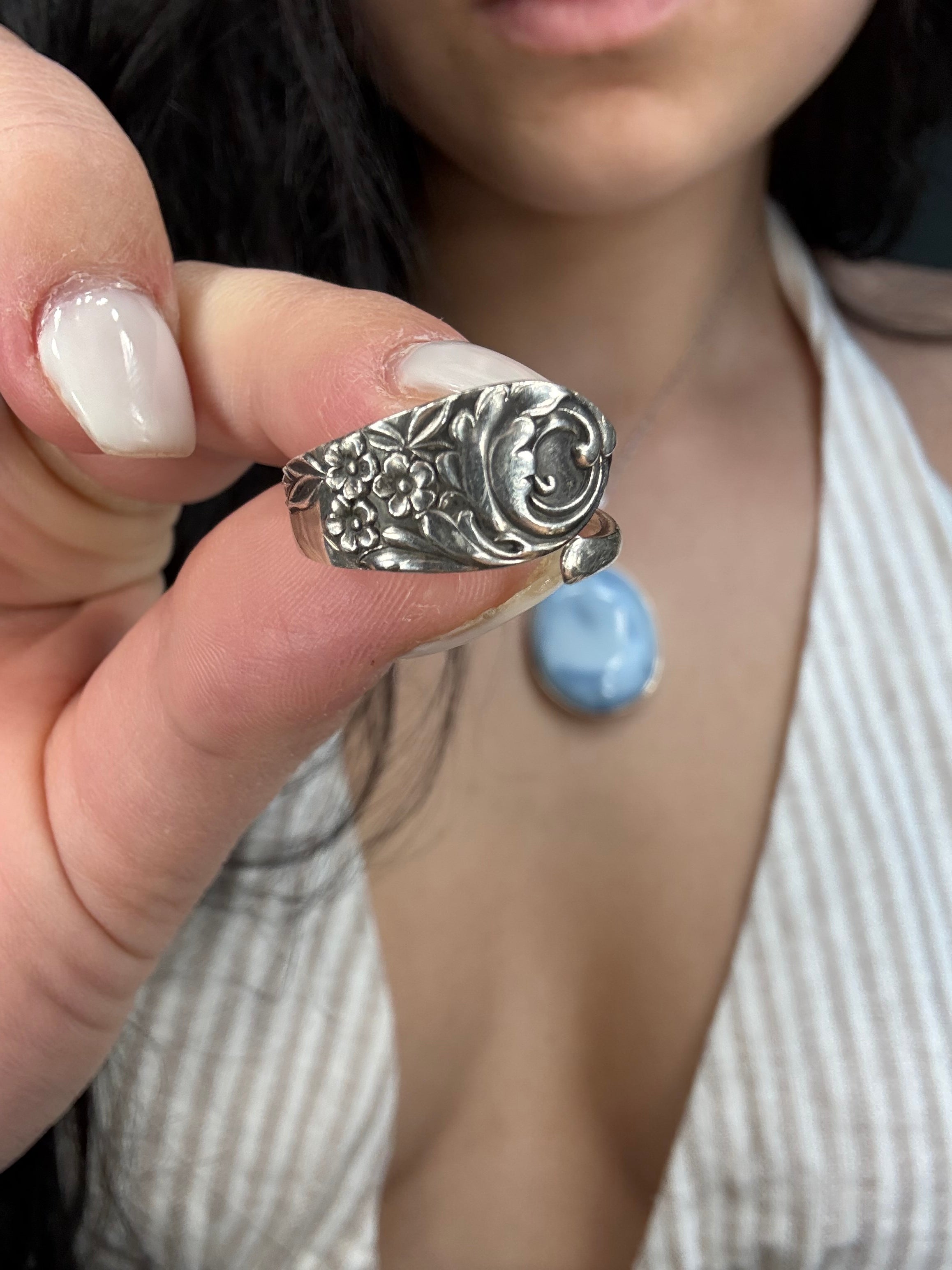 Moon Spell Spoon Ring
