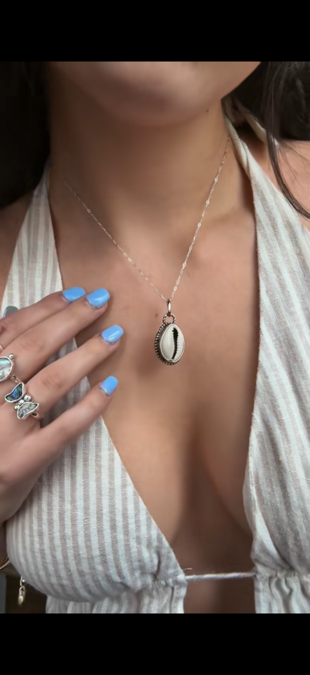 Drift Shell Charm Necklace!