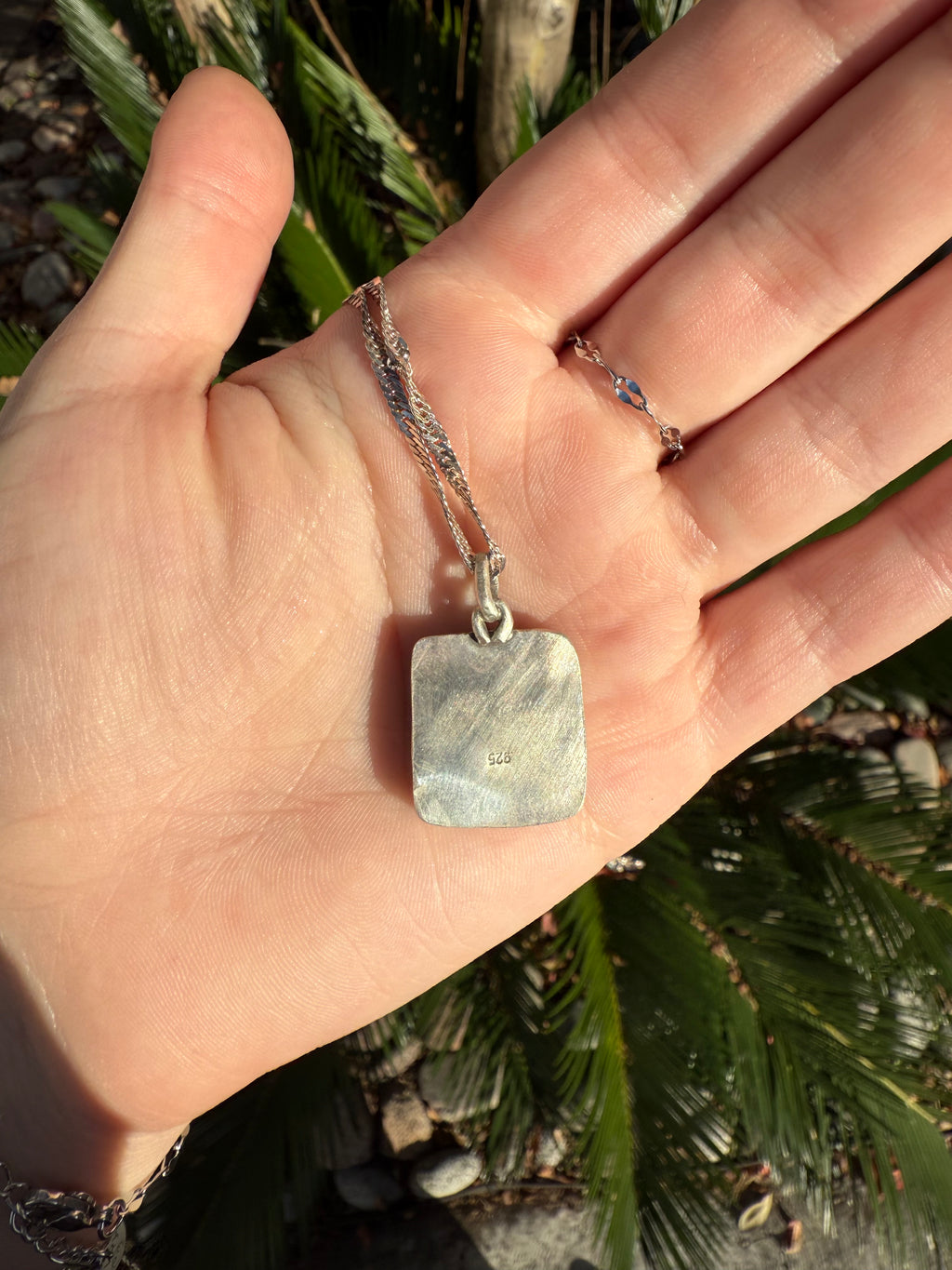 Baby Blue Charm Necklace