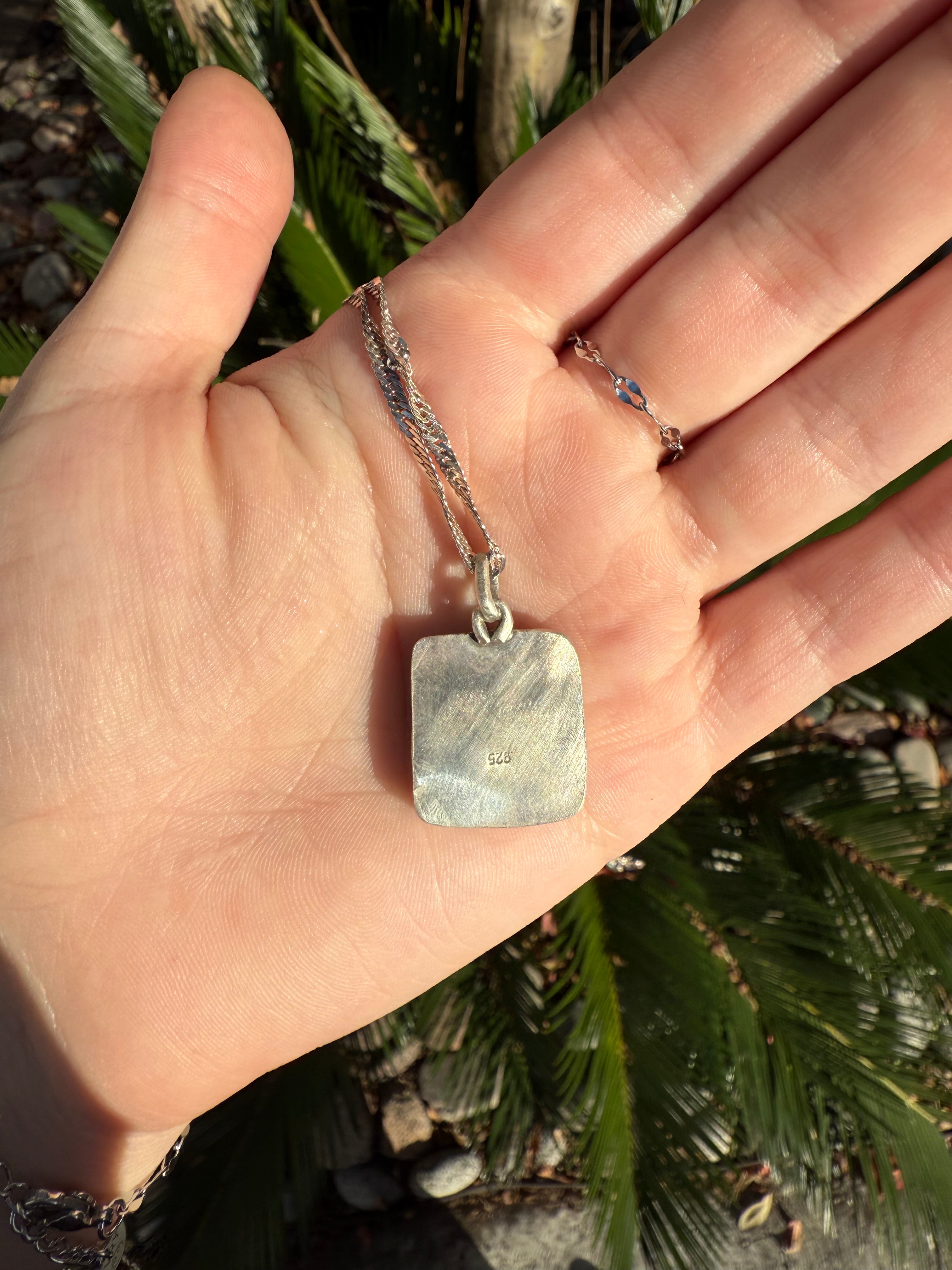 Baby Blue Charm Necklace