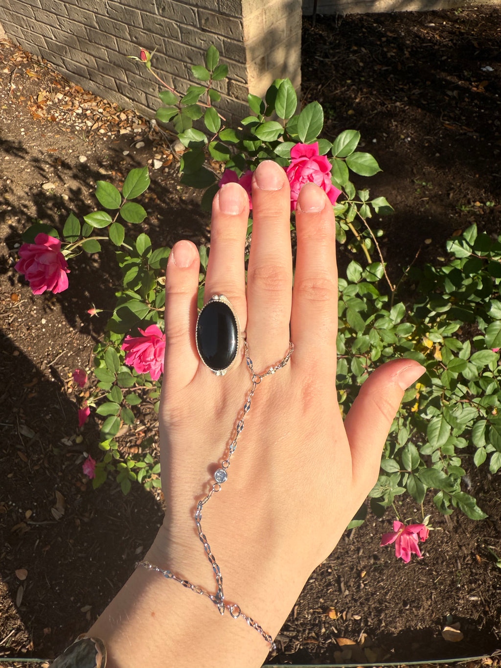 Onyx Raven Ring