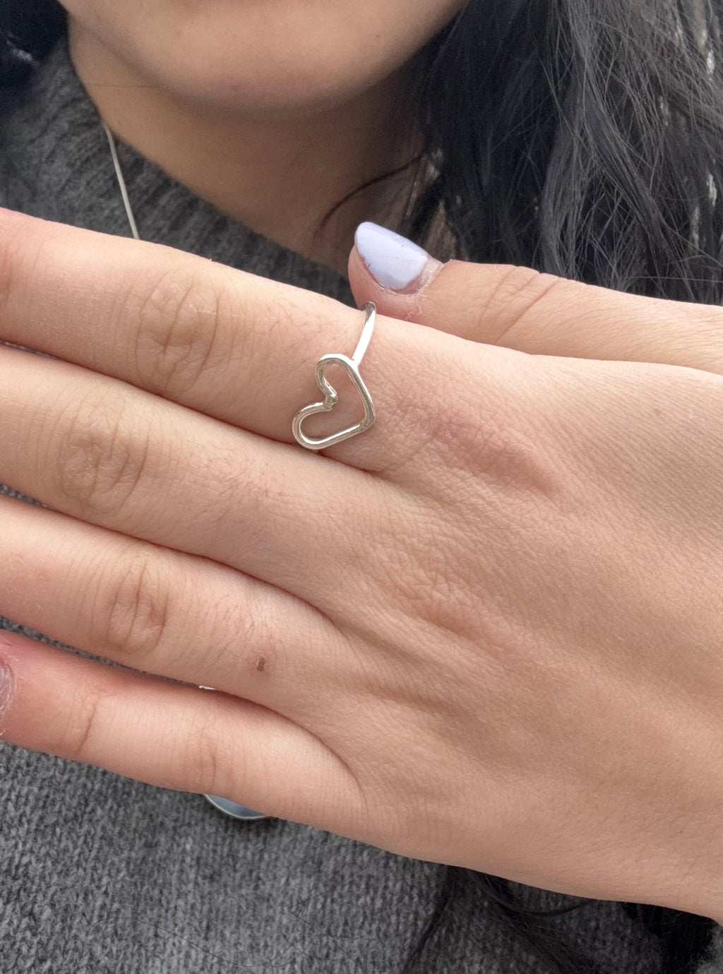 Moonbeam Heart Ring 🌙