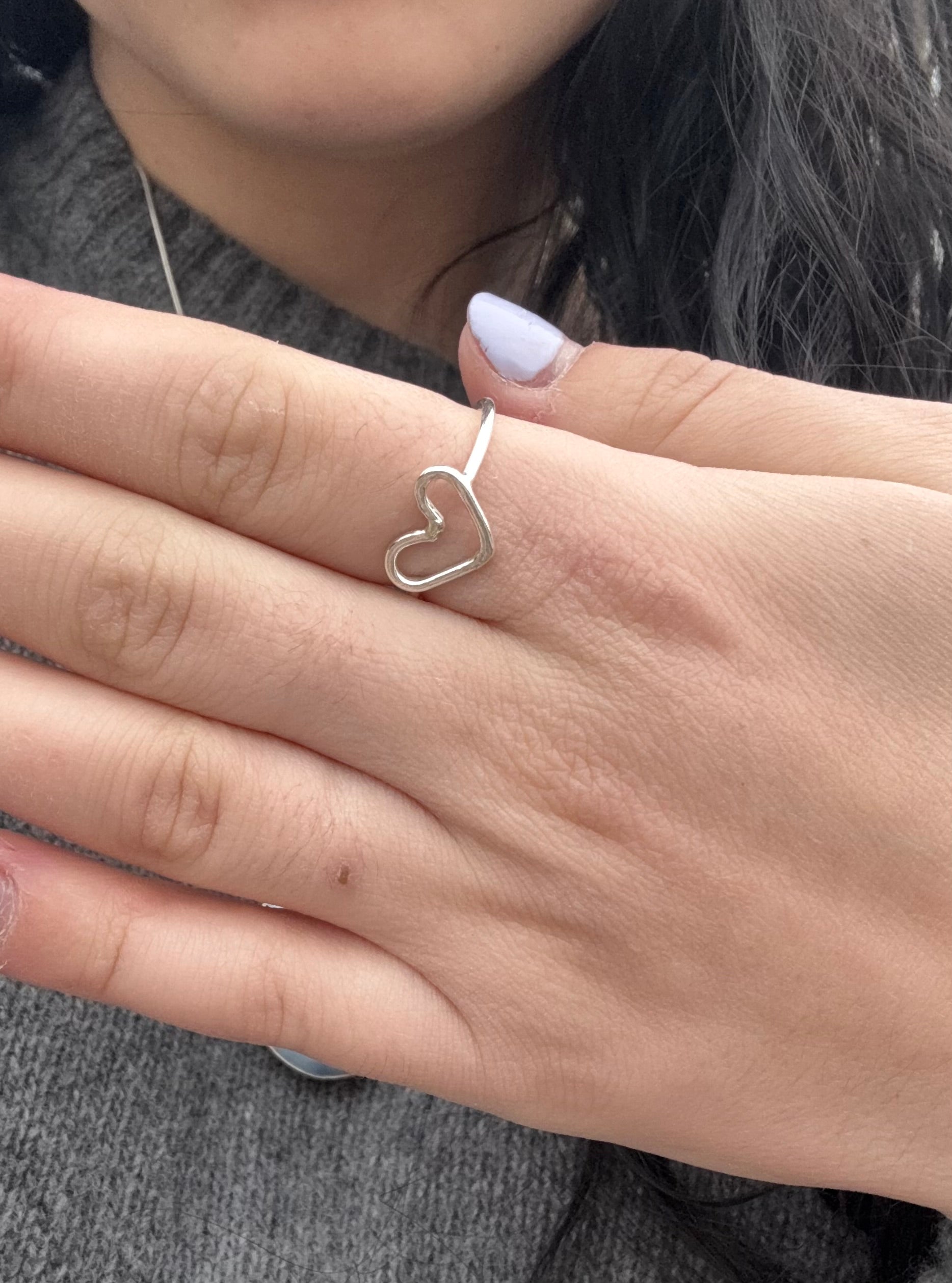 Moonbeam Heart Ring 🌙