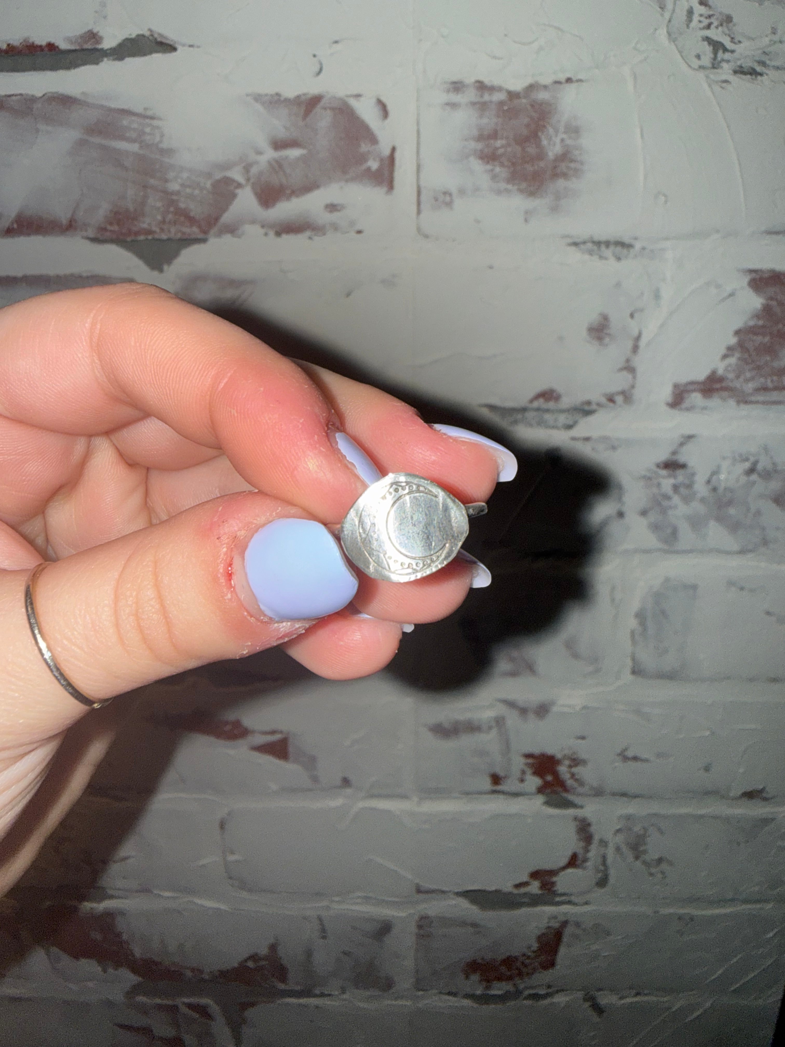 Silver Crescent Ring!