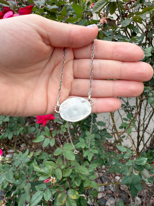 Coral Timepiece Necklace