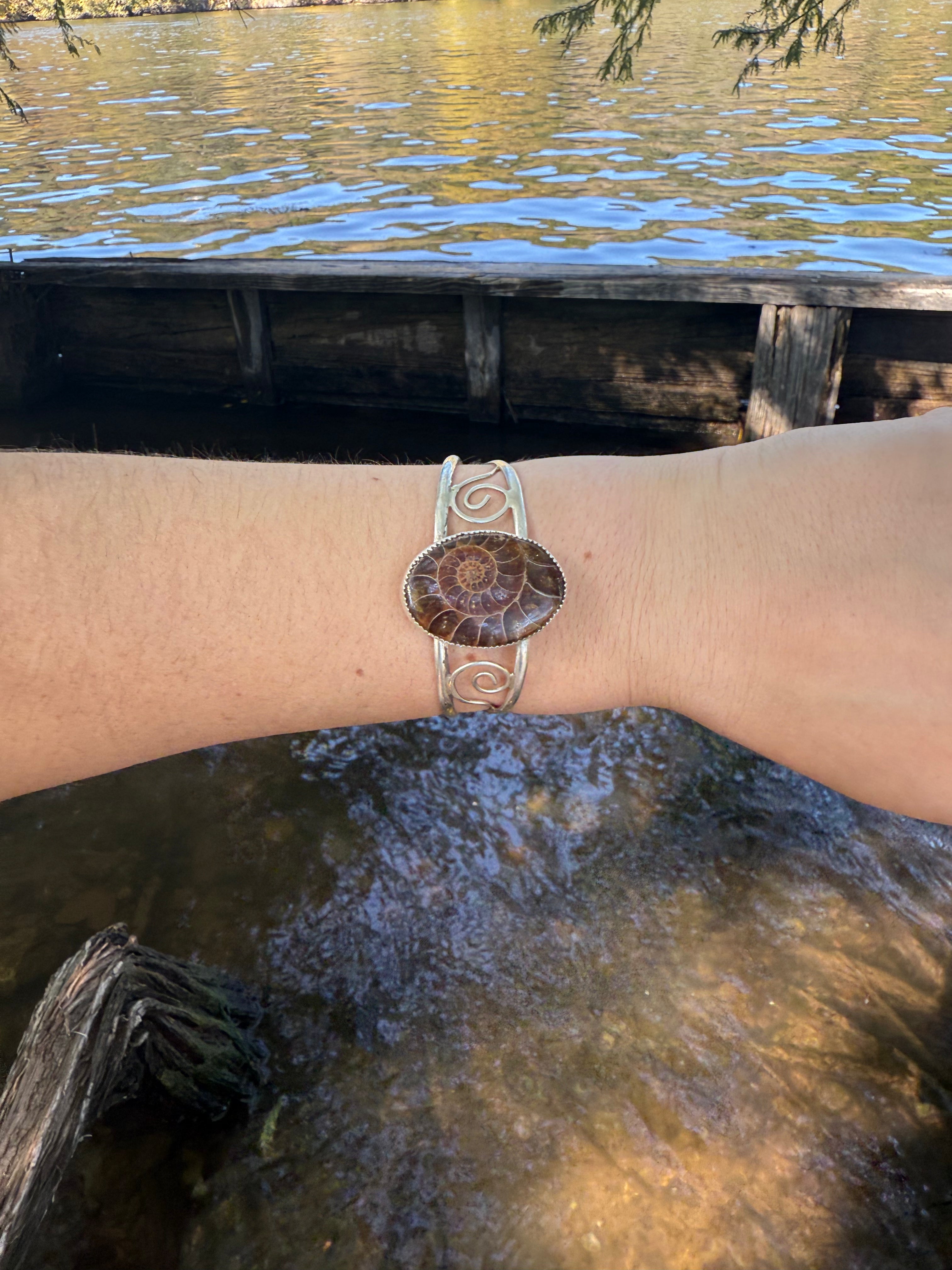 Ammonite Fossil Dream Cuff!